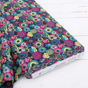Premium Cotton Quilting Fabric Sold By The Yard - Patterned Navy