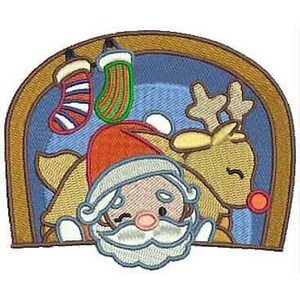 Machine Embroidery Design Set Santa and Rudolph1 10 Designs 9 Formats Threadart image 3