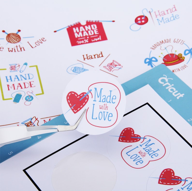 20 Sheets of Printable Sticker Vinyl Inkjet or Laser Printer