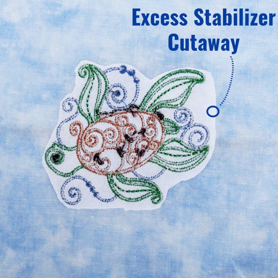 Sticky Back Tearaway Embroidery Stabilizer by Threadart | 50 8 x 8 Sheets  | For Machine Embroidery
