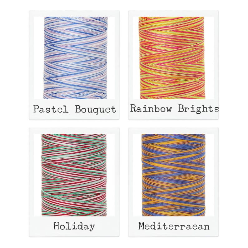 Multicolor Cotton Thread 22 Variegated Colors Available Etsy