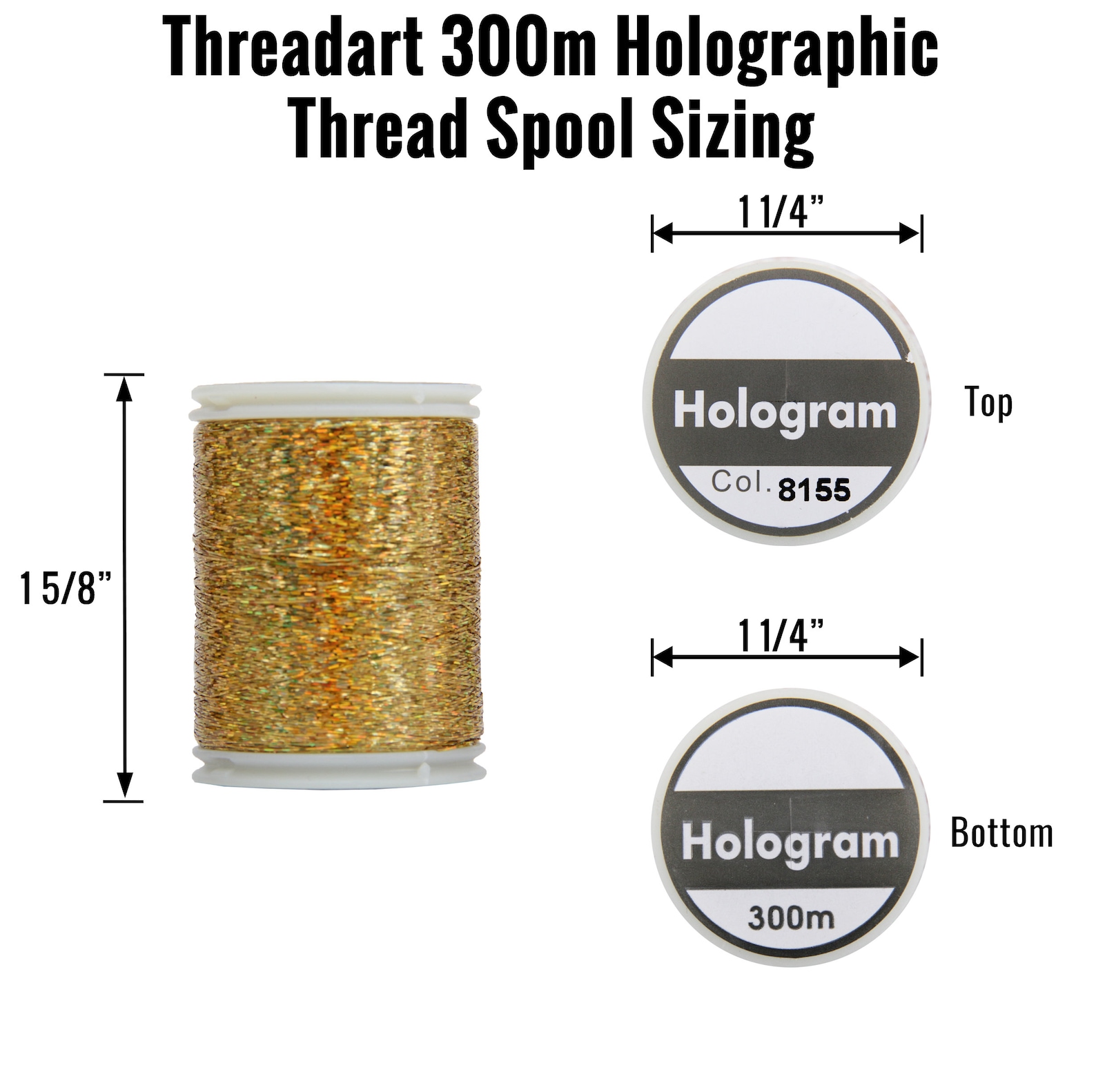 Holographic Sparkle Thread by Threadart - 7 Colors Available - Etsy