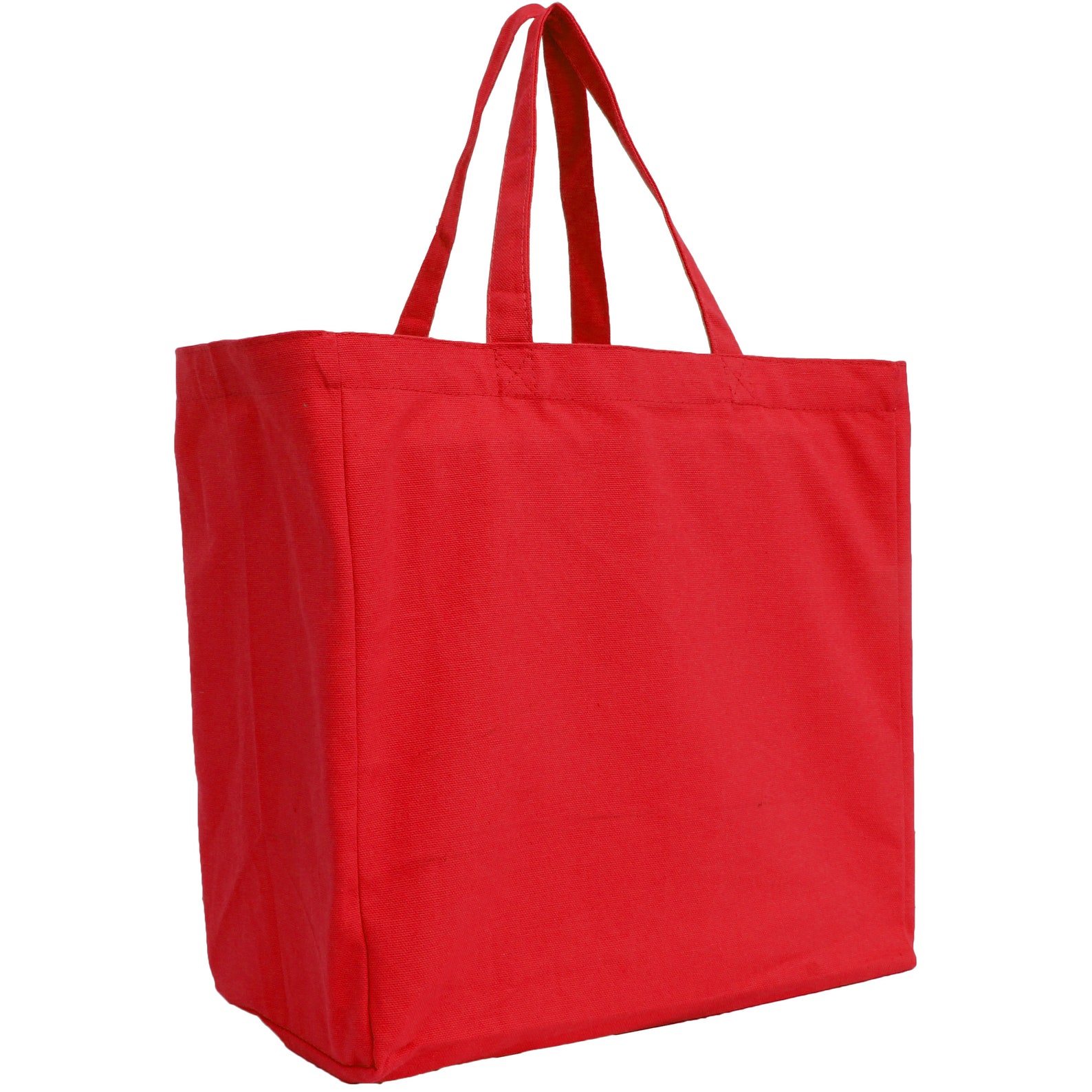 Premium 100% Cotton Canvas Grocery Tote Bags 6 Color Options - Etsy