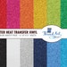 Pack of Glitter Heat Transfer Vinyl Sheets 12 Color Variety - Etsy