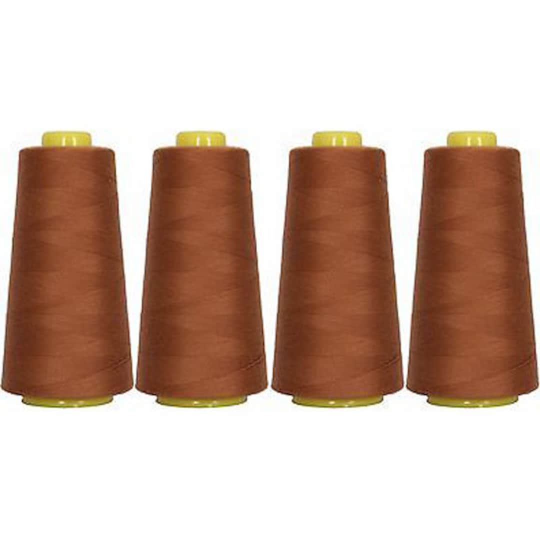 4 Big Cones Toast Color Serger Sewing Thread 2750 Yd Tex 27 40s2 ...