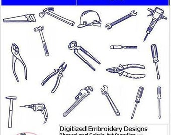 Machine Embroidery Design Set - Tools(1) - 18 Designs - 9 Formats - Threadart