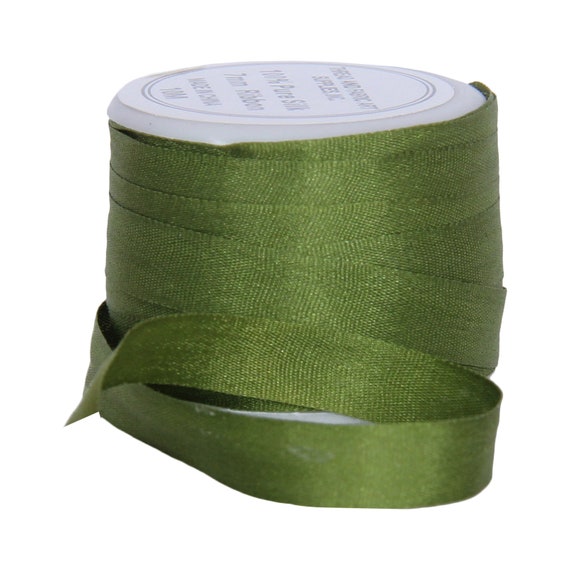 Threadart 100% Pure Silk Ribbon - 4mm Med Blue - No