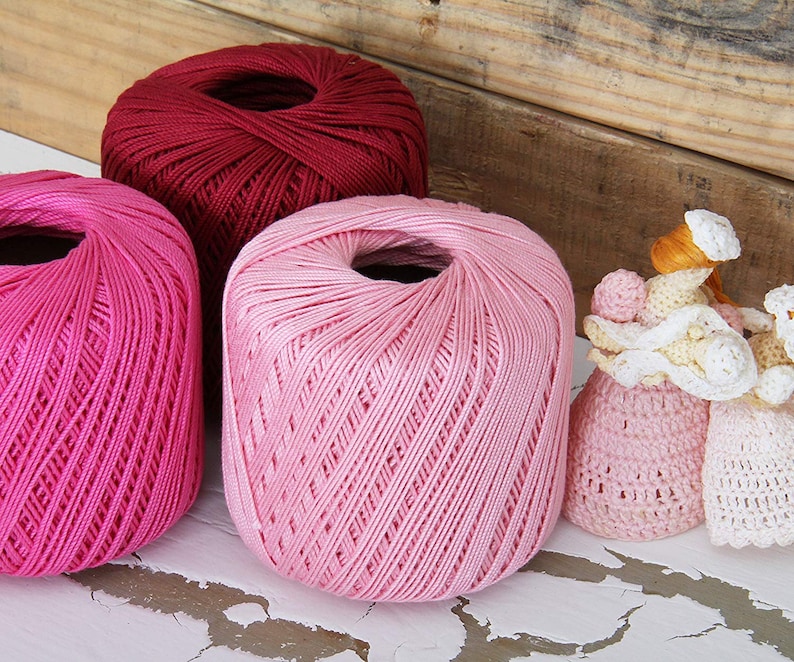 Cotton Crochet Thread - 30 Different Color Options - Size 10 bild 6