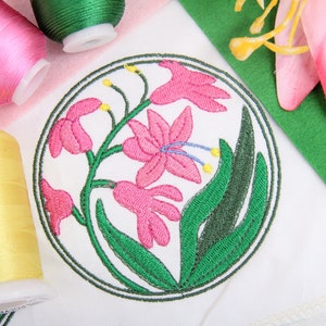 a close up of a piece of cloth with a flower on it