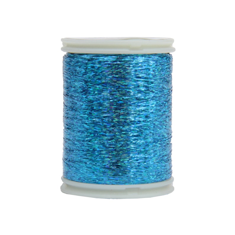 Hilo de chispa holográfica de ThreadArt - 7 colores disponibles Blue