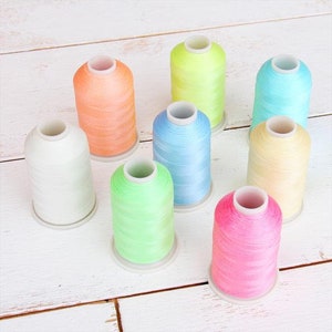 1pc Polyester 150d/2 800m Glow In The Dark Embroidery Thread For