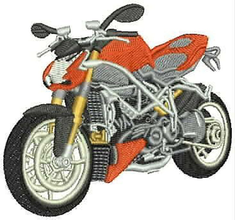 Machine Embroidery Design Set Motorcycles1 16 Designs Etsy