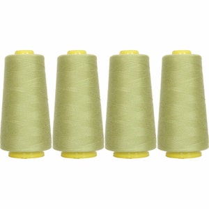 4 Big Cones Avocado Serger Sewing Thread 2750 Yd Tex 27 40s2 - Threadart