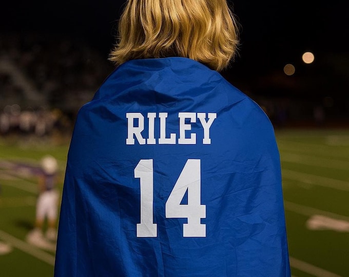 PERSONALIZED STADIUM BLANKET for Game Day -Waterproof Blankets - Picnic, Camping, Sports, Outdoor - Four Color Options