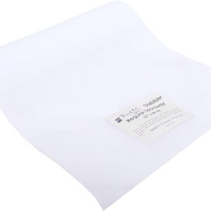 World Weidner Sticky Peel N Stick Self-Adhesive Tear Away Embroidery Stabilizer Backing Medium Weight (6" X 6" 25 Sheets