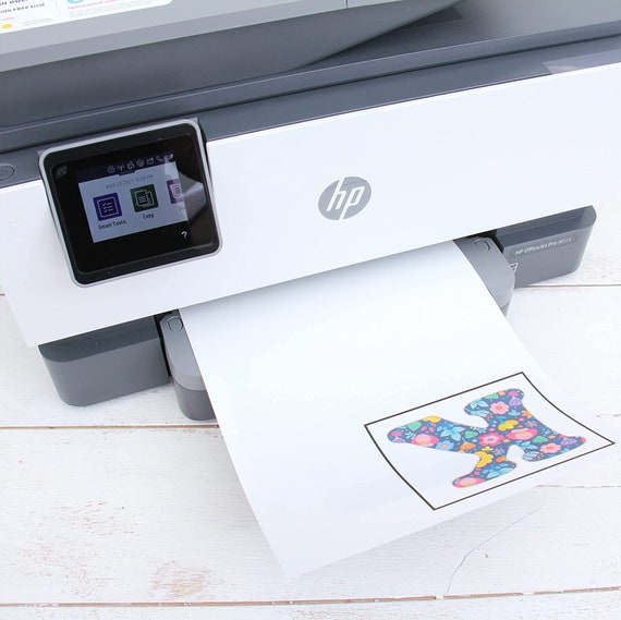10 Sheets of Printable Heat Transfer Vinyl Inkjet Printer and Dark Fabric  Size A4 