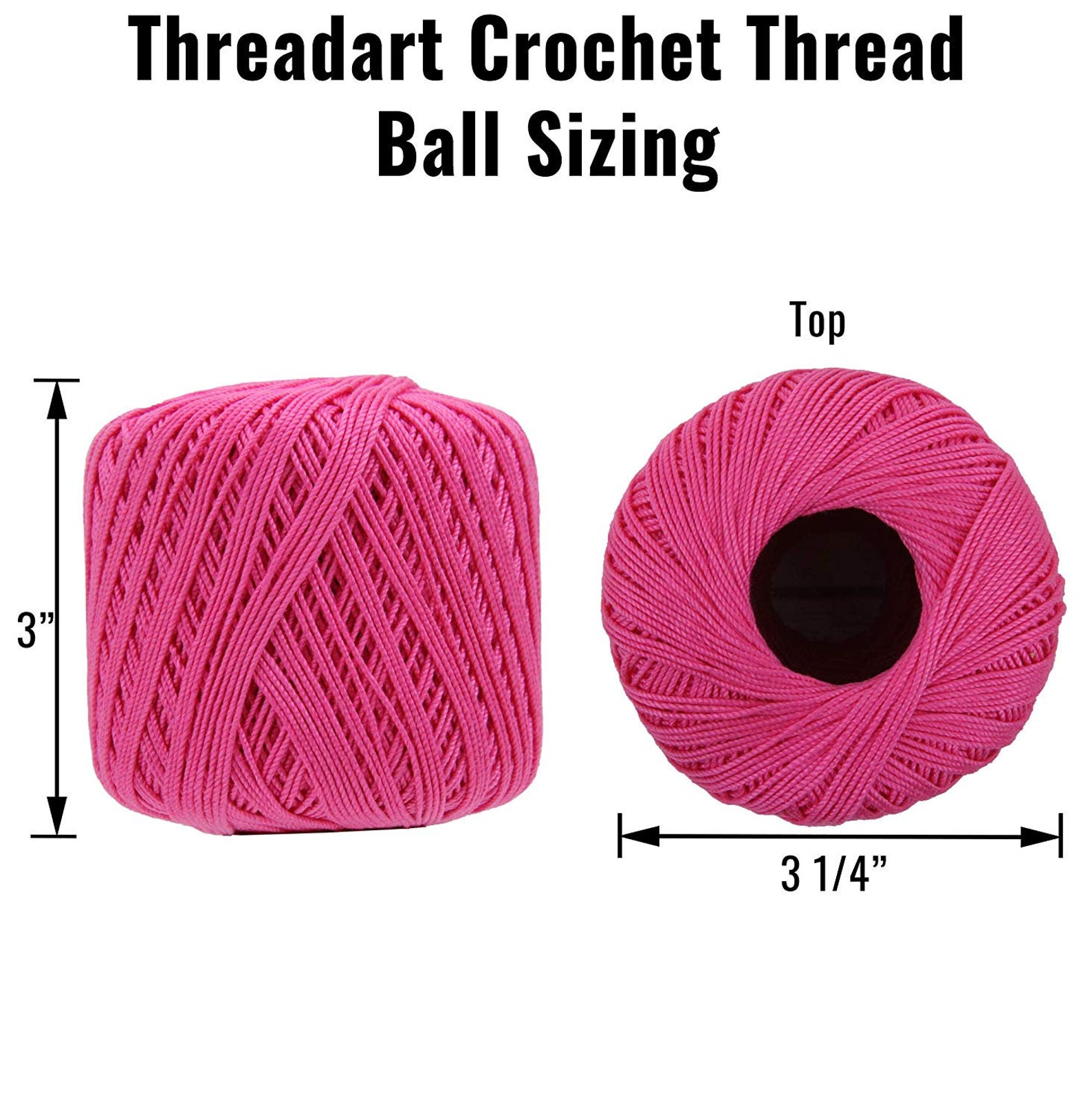 Cotton Crochet Thread 21 Different Color Options Size 3 Etsy