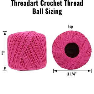 Cotton Crochet Thread - 30 Different Color Options - Size 10 bild 5