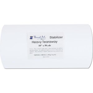 Heavy Tearaway Embroidery Backing Stabilizer - 10 inch 50 yd roll