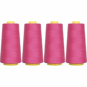 4 Big Cones Ruby Rose Serger Sewing Thread 2750 Yd Tex 27 40s2 - Threadart