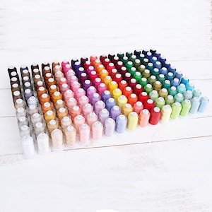 160 Colors of Polyester Embroidery Machine Thread | 500M (550Yd) Spools