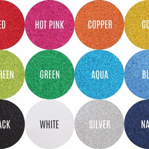 12 Sheets Glitter Heat Transfer Vinyl Sheets 13 Color - Etsy