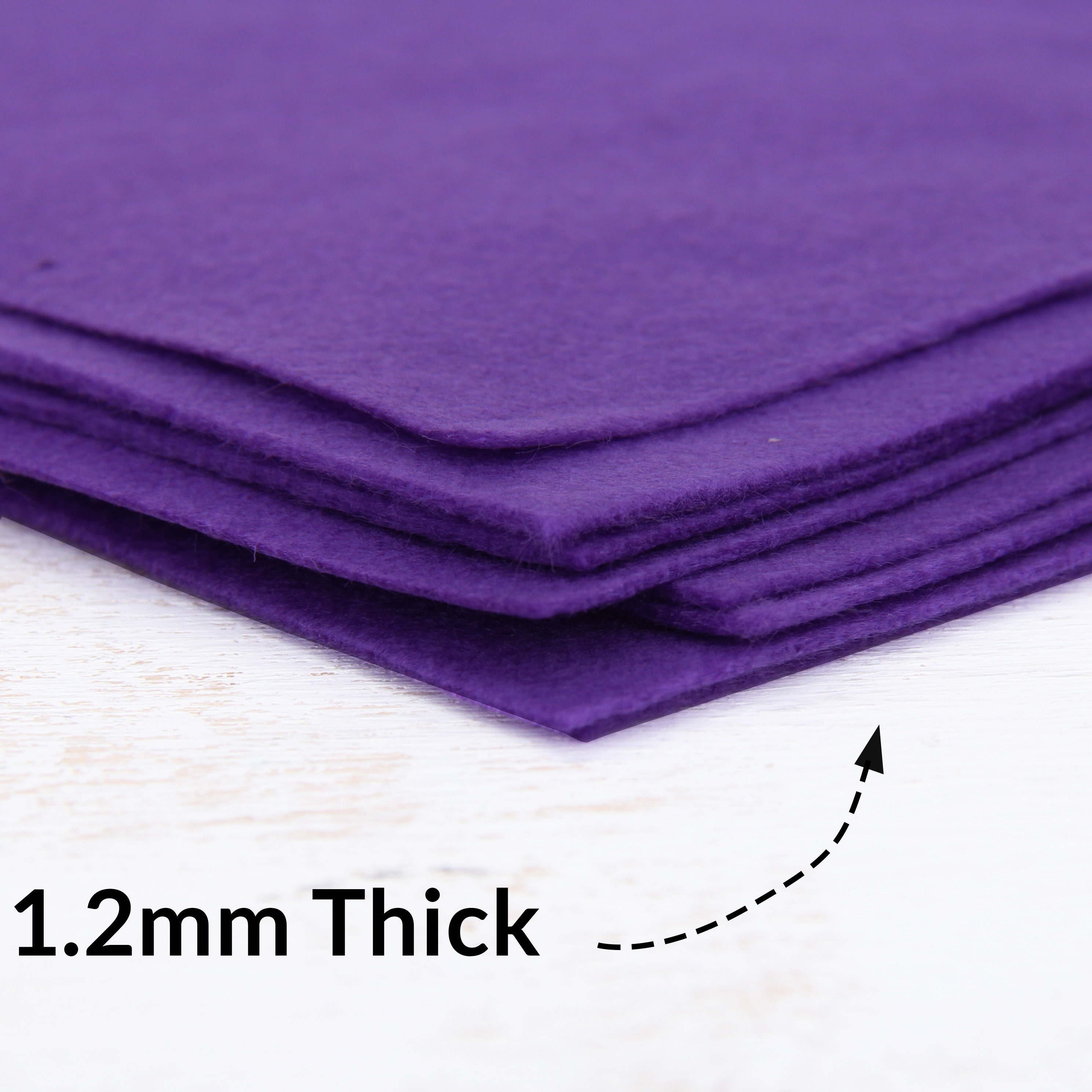 Felt Sheets 2 Pcs Craft Thick Purple Felt Cm 20x30 
