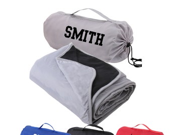 MANTA PERSONALIZADA PARA ESTADIO para el día del partido - Mantas impermeables - Para picnic, camping, deportes y actividades al aire libre - Cuatro opciones de color