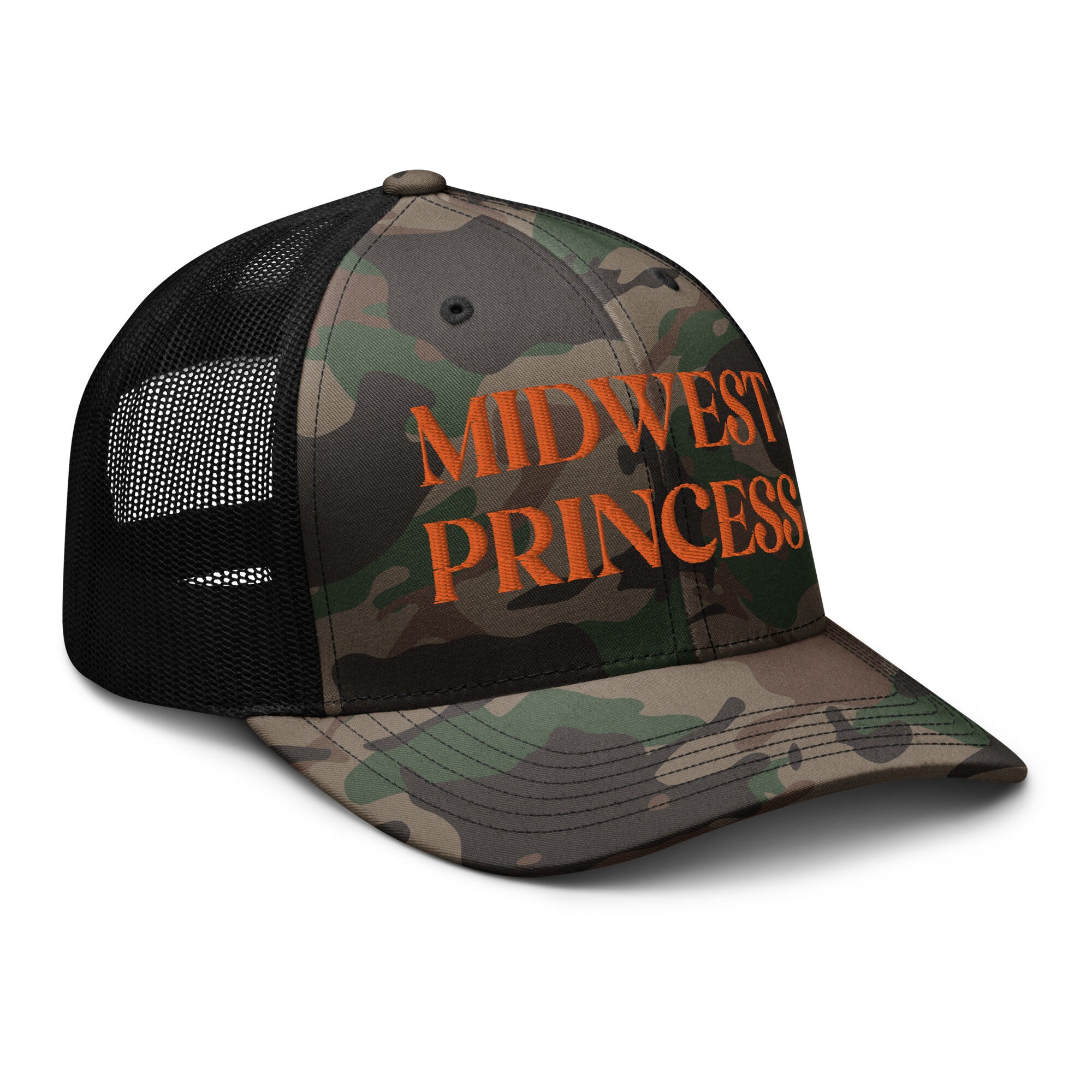 Midwest Princess Embroidered Camo Trucker Hat - Etsy