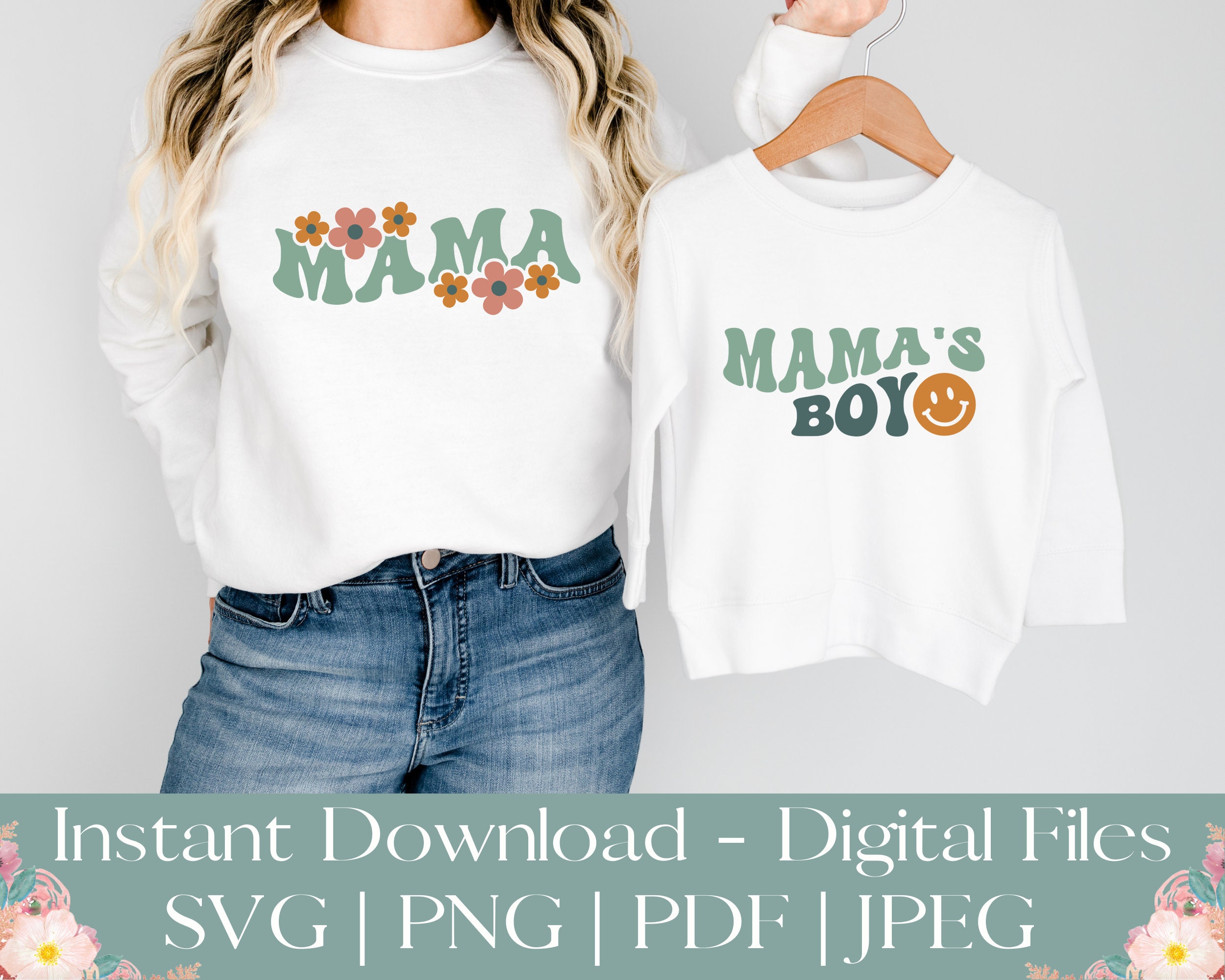 Mamá e hijo SVG PNG Bundle / Mamá y yo SVG / Mamá e hijo Shirt - Etsy ...