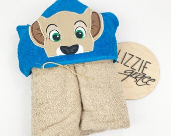 lion king hooded towel