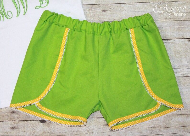 Festival Shorts Princess Shorts Solid Disney Shorts School Colors Shorts Girls Ruffle Shorts Custom Shorts Scallop Shorts