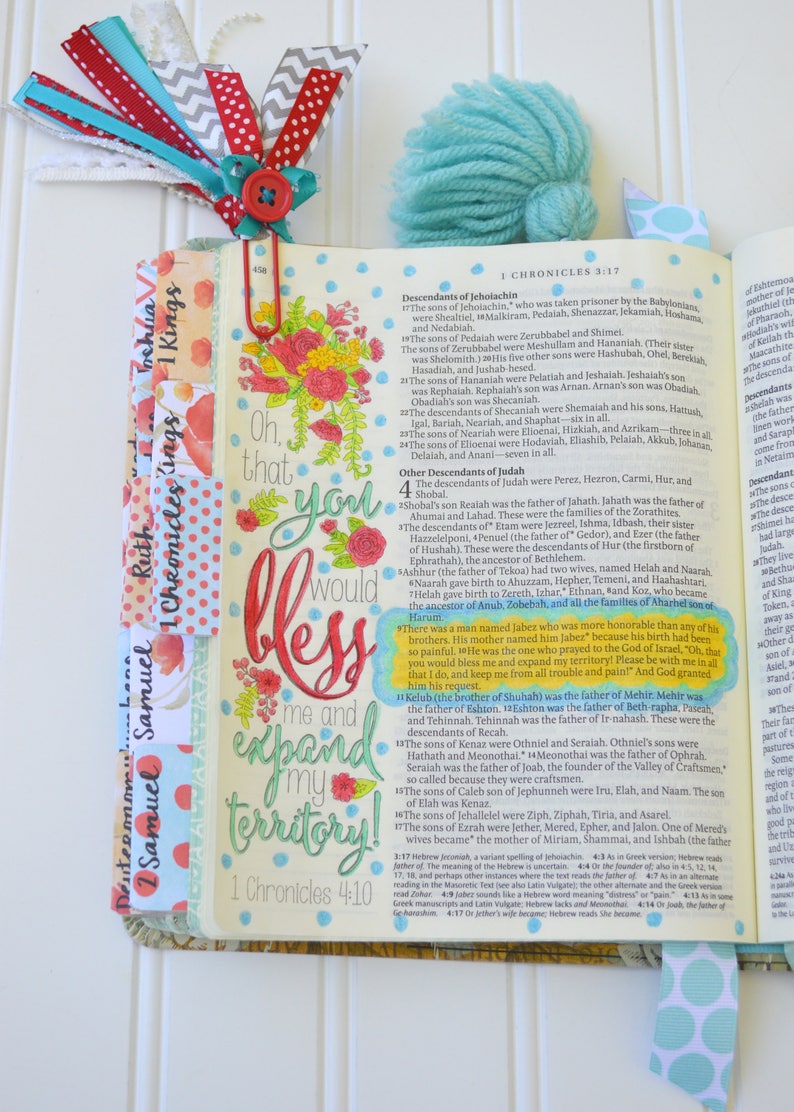 Bible Tabs with Laminating Stickers... RED POPPY set... 66 Etsy
