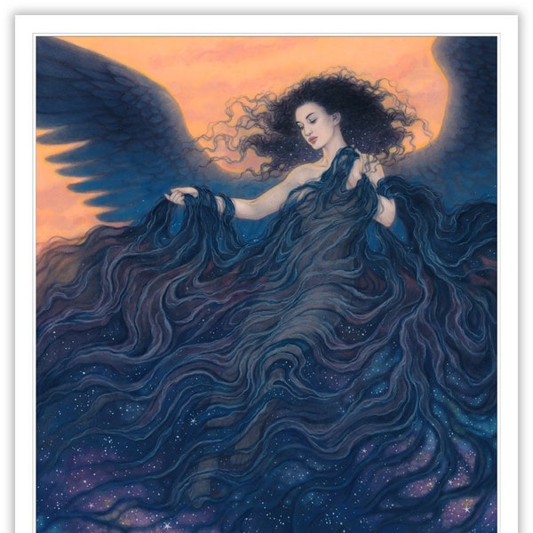 Nyx Mitologia greca stampa artistica 12x16 pollici