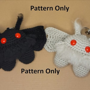 PATTERN Mothman crochet keychain PATTERN