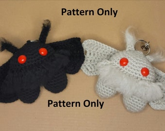 PATTERN Mothman crochet keychain PATTERN
