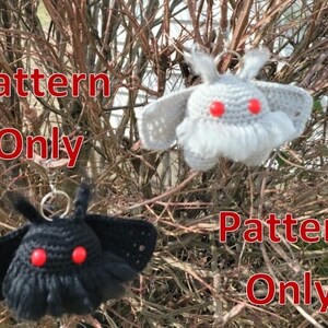 Mothman Key Chain PATTERN Mothman Crochet Keychain PATTERN - Etsy