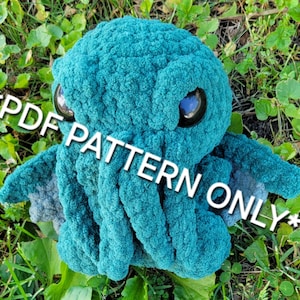 Cthulhu Crochet Amigurumi Pattern PDF digital download
