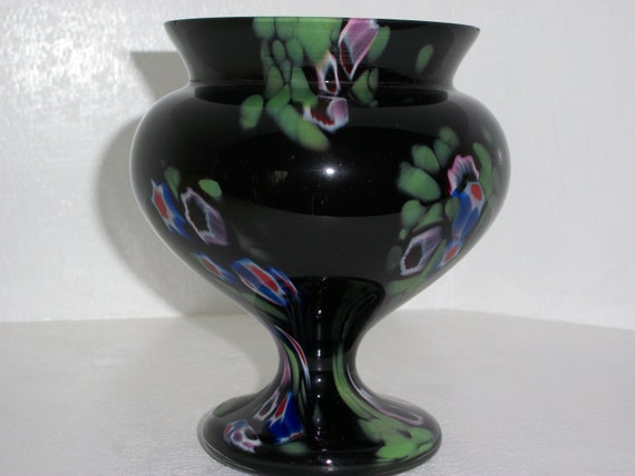 Antique Czech Czechoslavakian Glass Vintage Glass Black Etsy