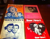 PELÍCULA corazón palpita, Cary Grant, Glenn Ford, Alan Ladd, Gregory Peck, hoja de música, partituras de la película, estrella de cine Memoriabila, música de película