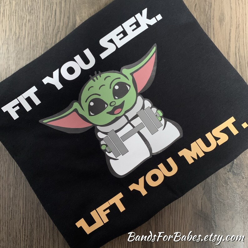 Womens Baby Yoda Gym Tank Top Star Wars Gym Tshirt Workout Etsy