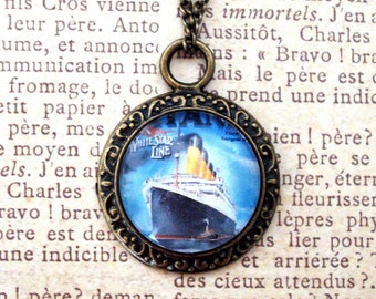 Titanic Poster Handcrafted Pendant Necklace