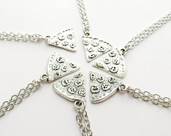 Pizza Slice Friendship Necklace - Choose Amount Of Slices