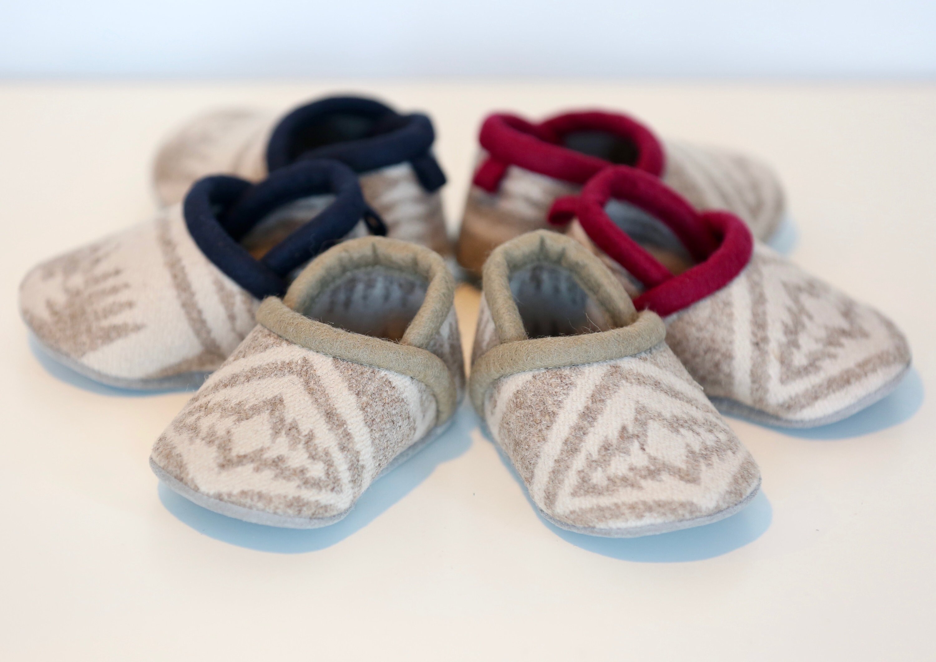 Baby Moccasins Made From Pendleton Wool Baby Booties Baby Shoes Toddler Shoes Wool Slippers Etsy