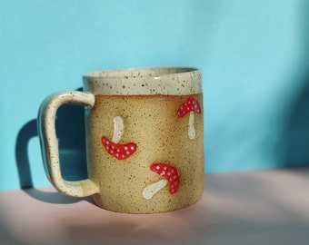 Handmade Ceramic Mug in Mushroom