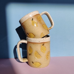Handmade Ceramic Lemon Mug