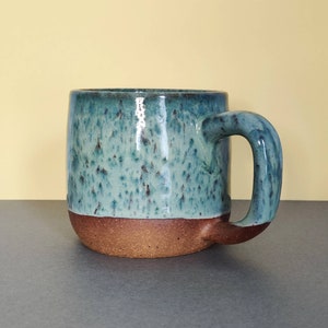 Handmade Ceramic Mug in Spanish Moss / Green Ceramic Coffee Mug