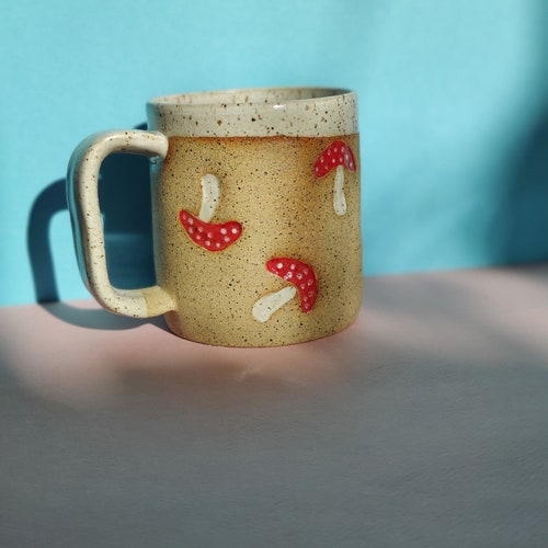 Handmade Ceramic Mug in Mushroom