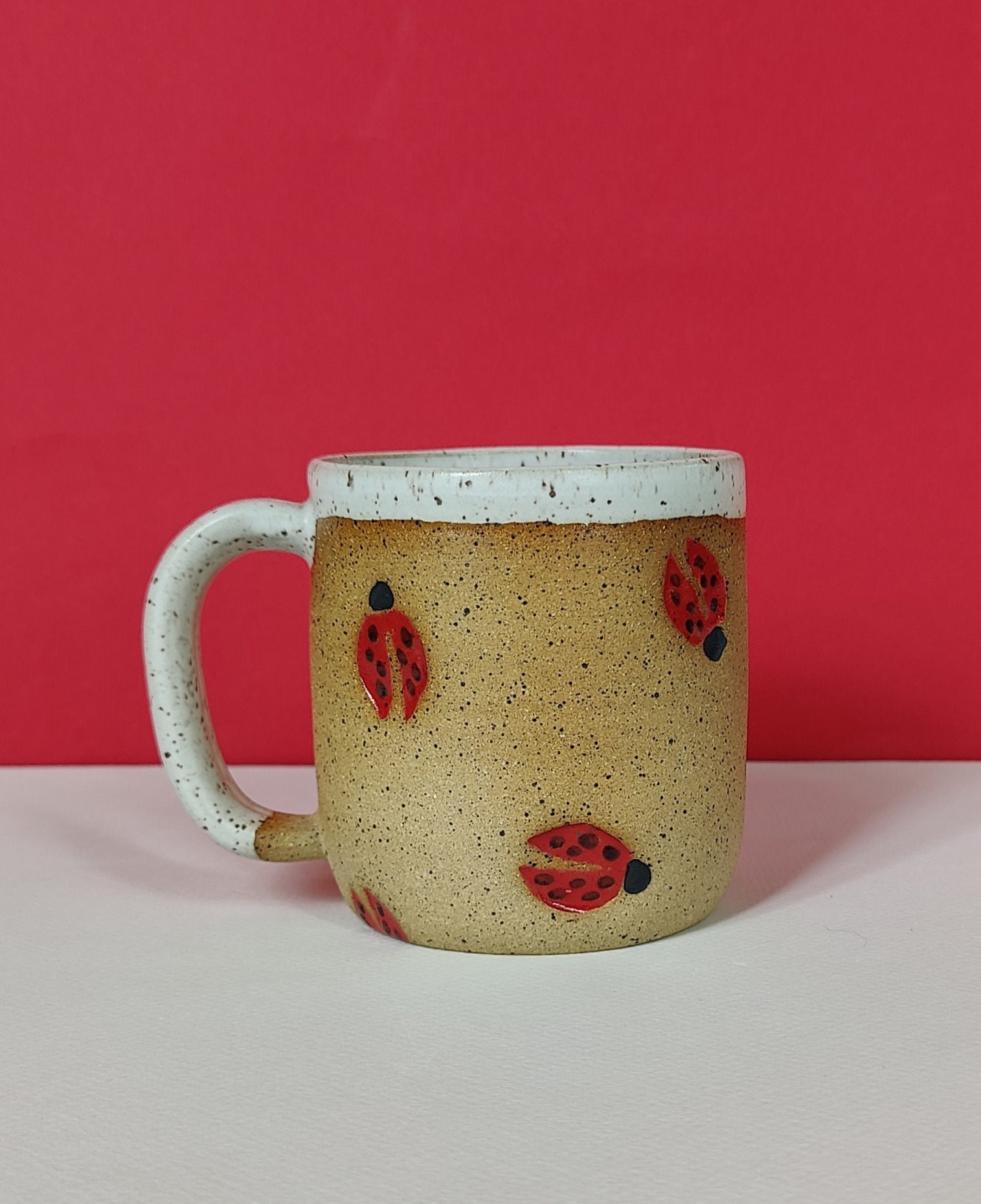 Ladybug-Custom Bulk, American Made, 24oz, travel mug, handled