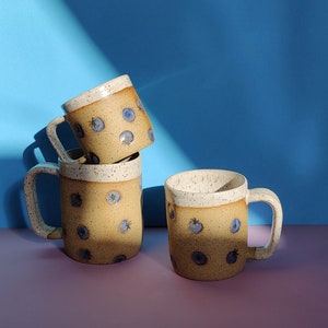Handmade Ceramic Mug in Blueberry